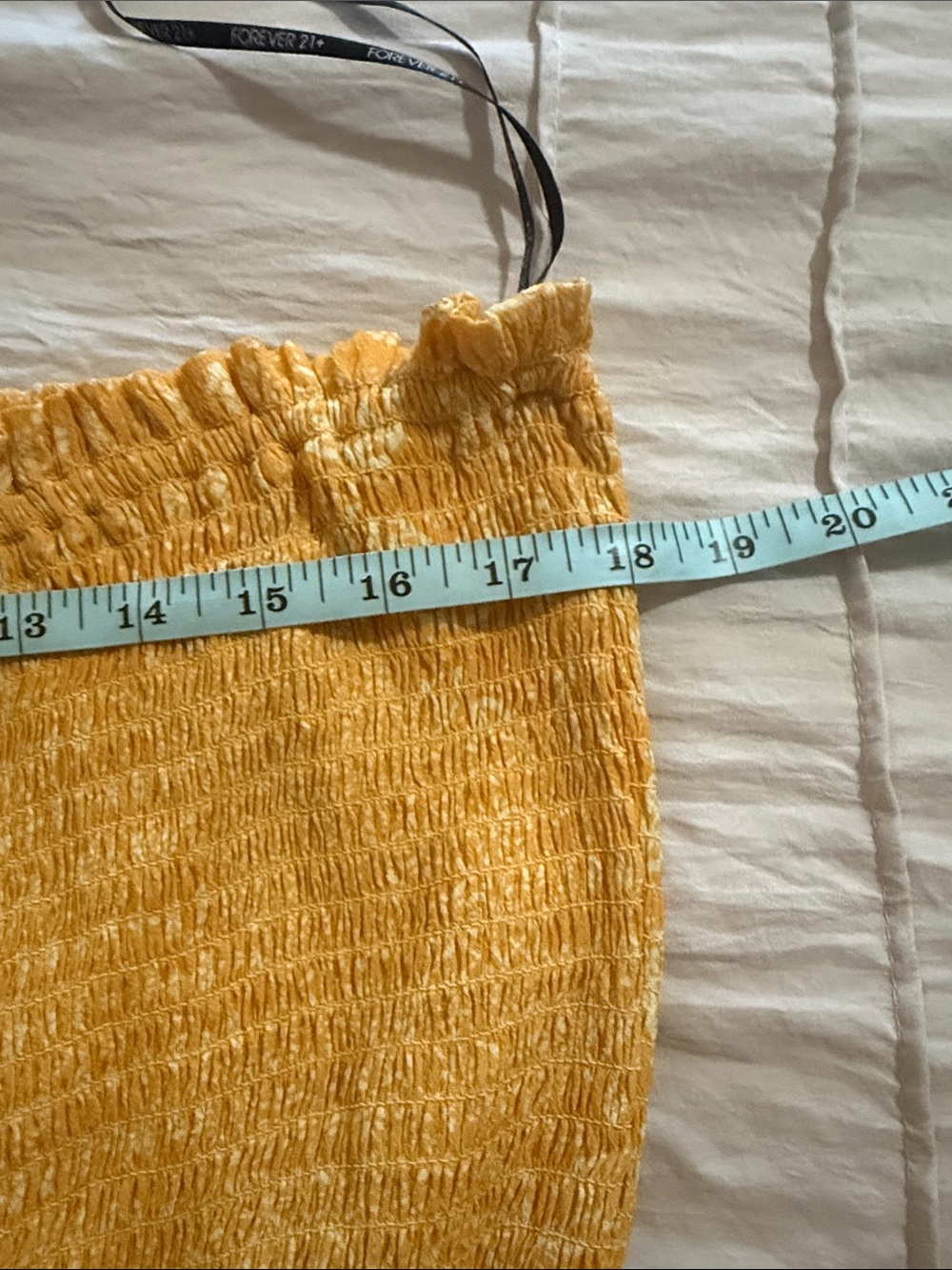 Forever 21 Yellow Strapless Smocked Paisley Sundress - Picture 5 of 6